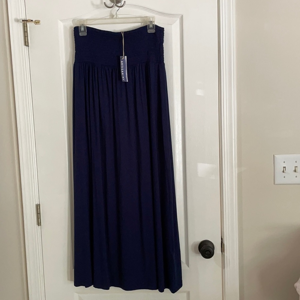 NWT navy blue medium maxi skirt